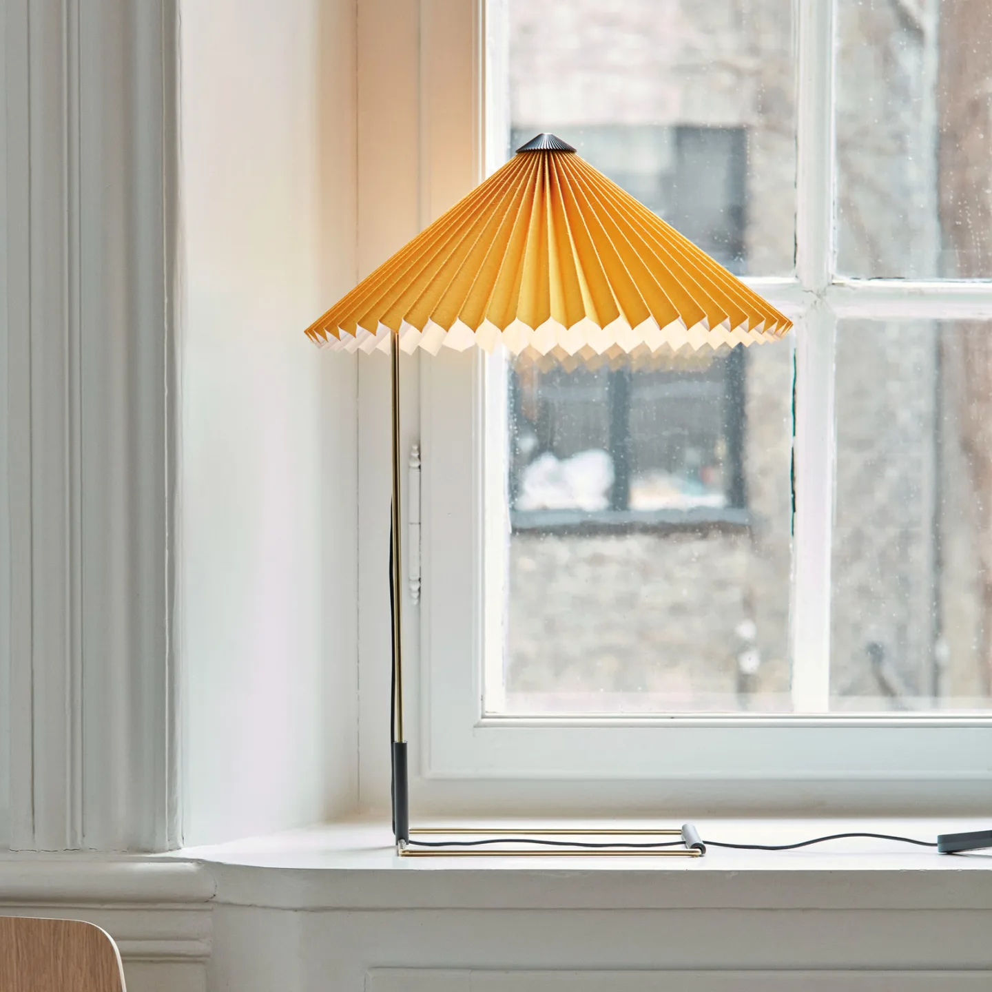 HAY Matin table Tischleuchte Ø38cm Yellow shade