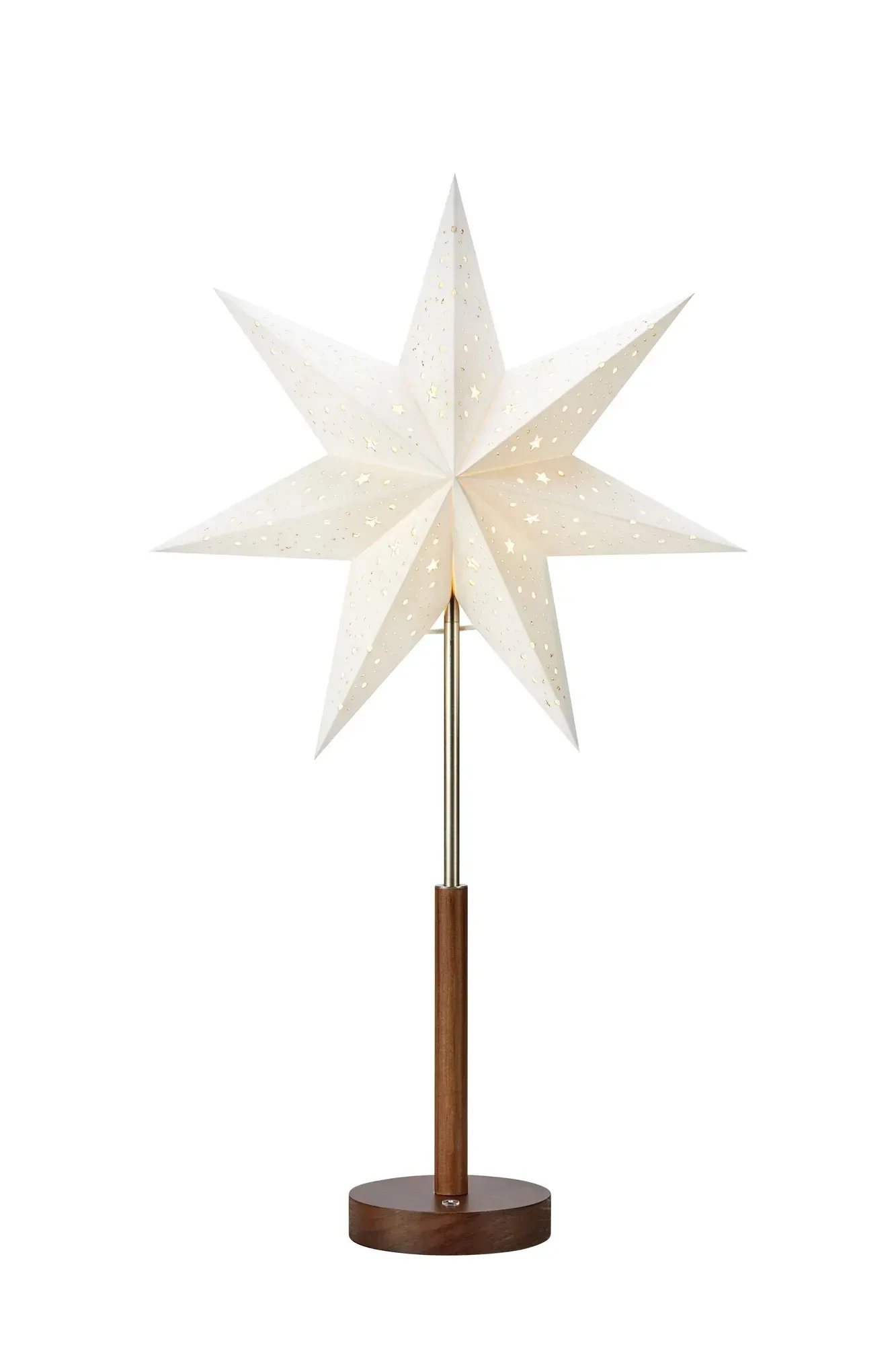 Noella Wiederaufladbarer Stern Braun/Stahl