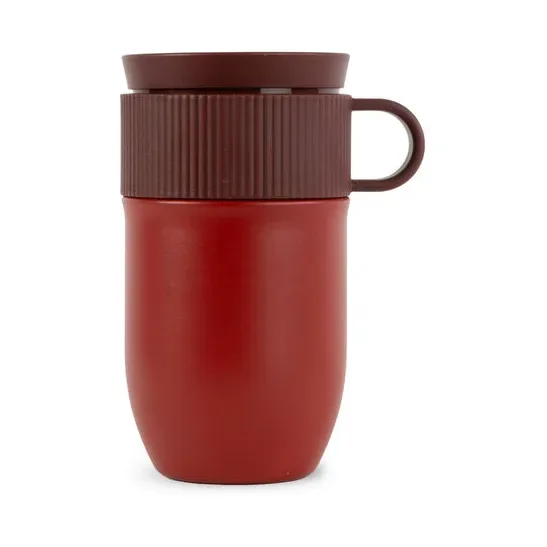 Sagaform Ted Autobecher Thermobecher 28 cm Weinrot