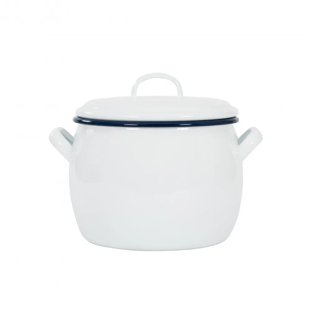 Kockums Jernverk Kockums gryta med lock 4 l Kockums White (vit)