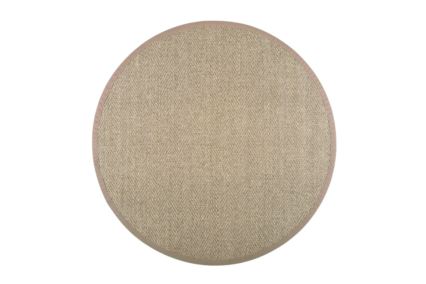 Barrakuda Matta Rund 160 cm Natur/Beige - Vm Carpet