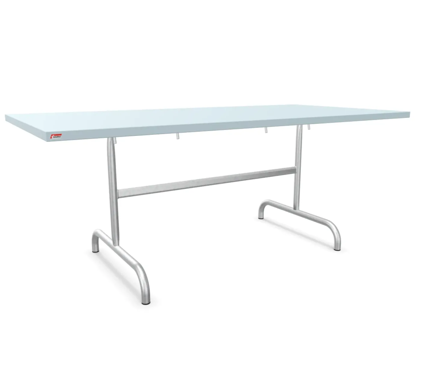 Schaffner Metall-Tisch Säntis Feuerverzinkt Blau | Schubiger Möbel