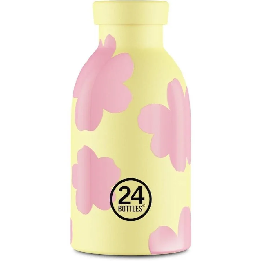 Thermosflasche 24 Bottles Gelb H 15 cm 330 ml