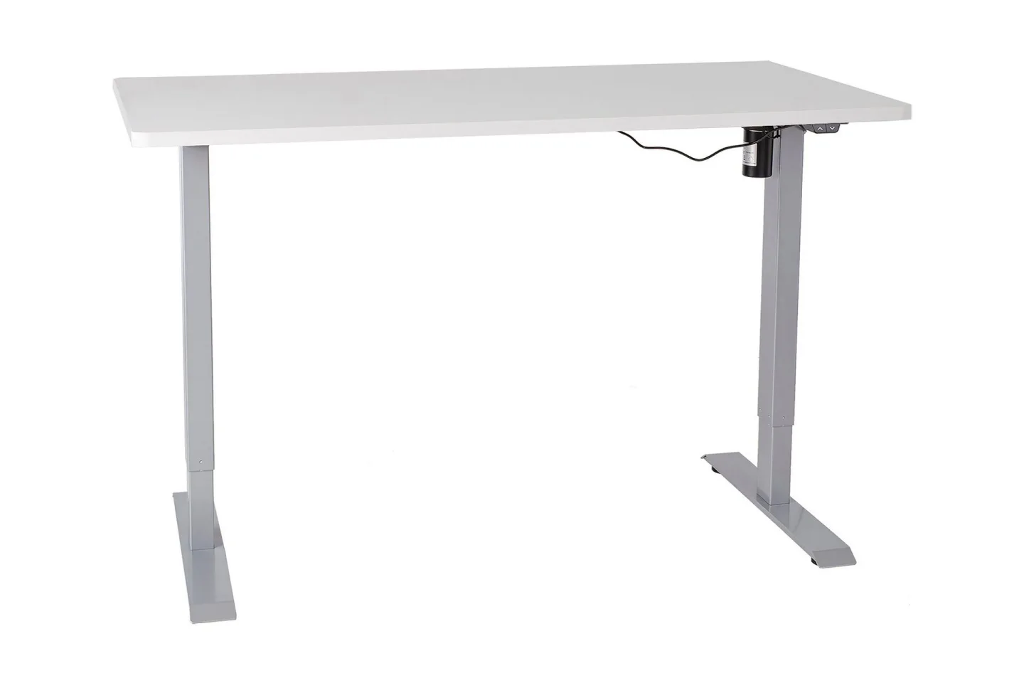 Ergosum Skrivbord 140 cm Höj-och Sänkbar - Grå/Vit