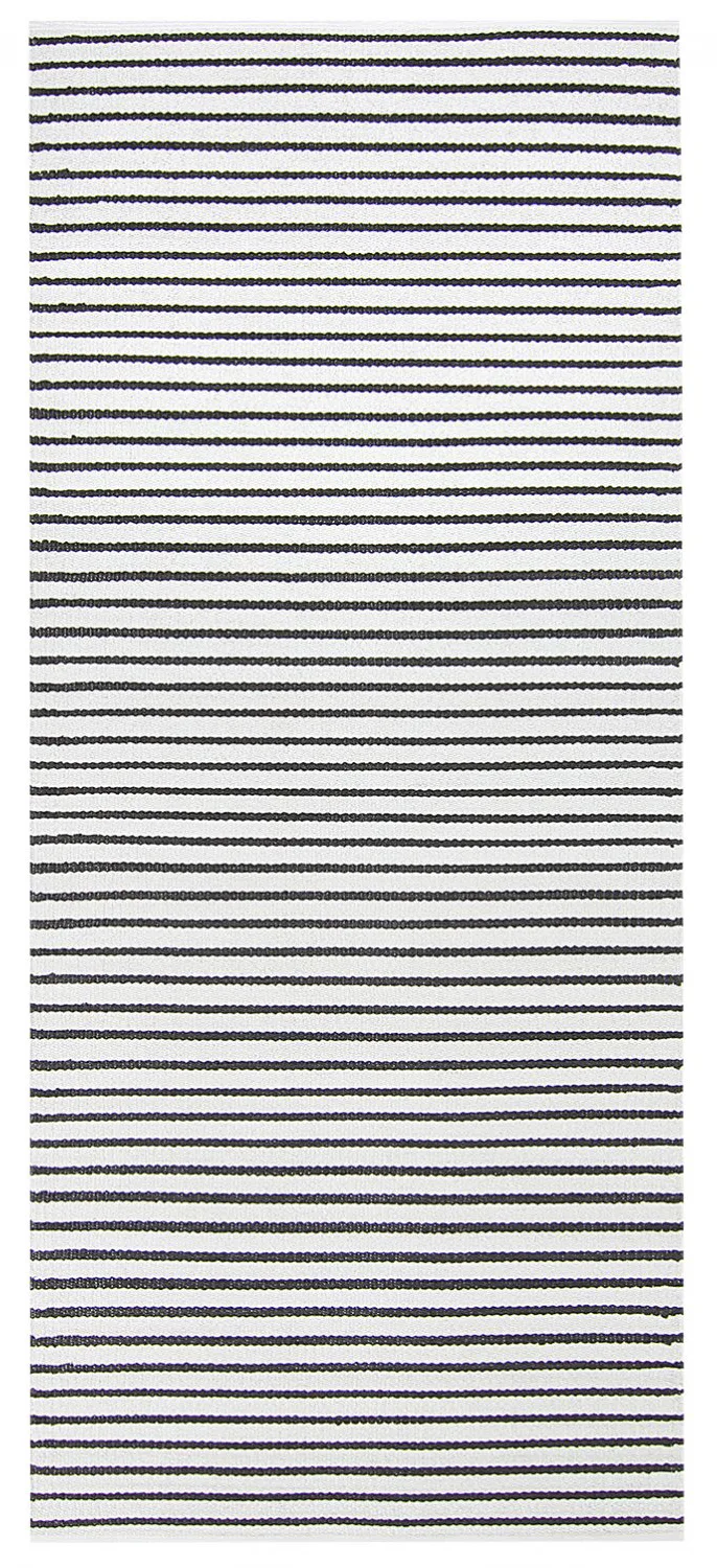 Plastmatter - Kensington (hvit/svart) (Størrelse: 70 x 250 cm)
