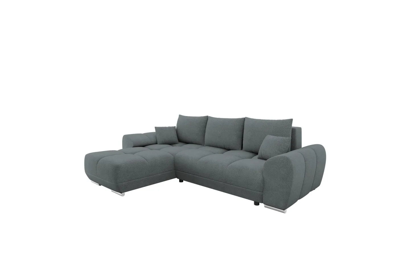 Simerly Soffa med Divan 3-sits - Mörkgrå