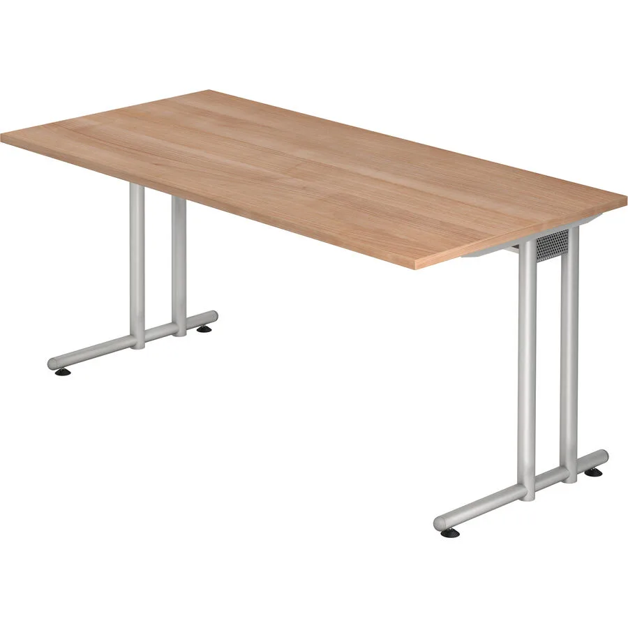 Schreibtisch Office nussbaum Holzwerkstoff B 160 T 80 cm