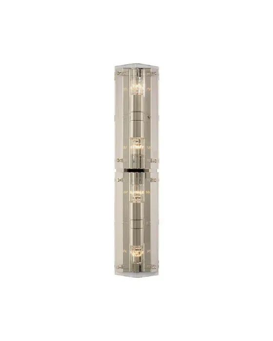 Clayton 25" Wall Sconce Crystal/Polished Nickel