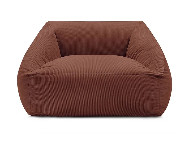 Hocker BOBOCHIC LILIBET 125x125x77cm cord-stoff orange