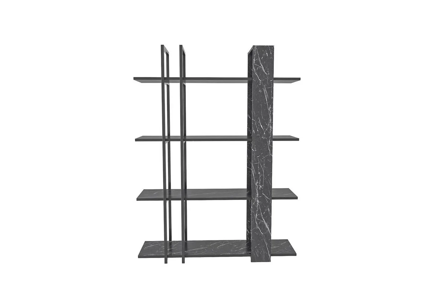 Thyra Bokhylla 120 cm - Svart/Vit