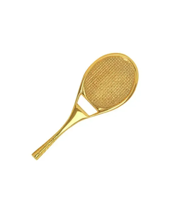 Bottle Opener Tennis Racket Brass
