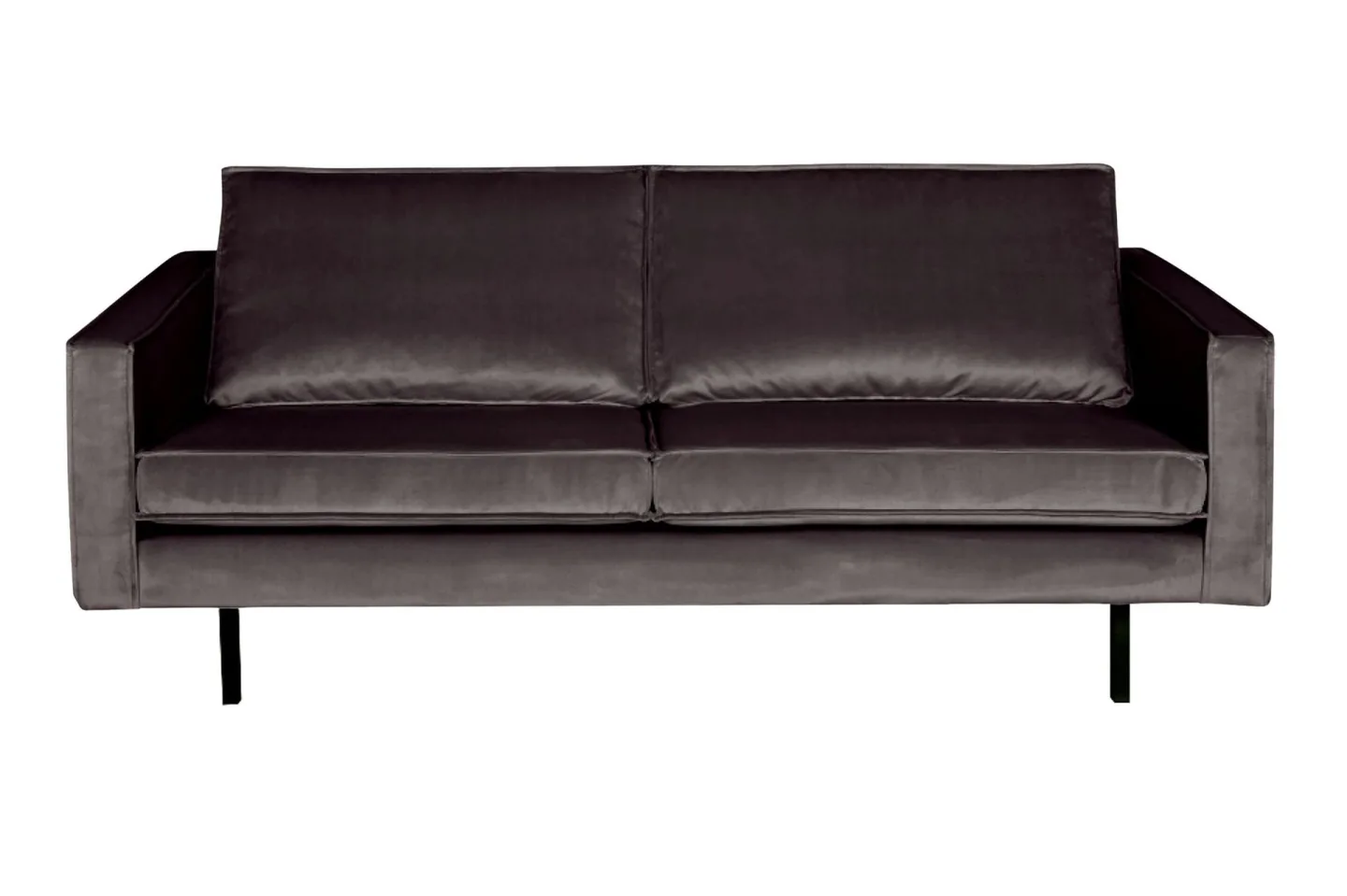 Lissbon 2,5-sits Sammetssoffa - Antracit