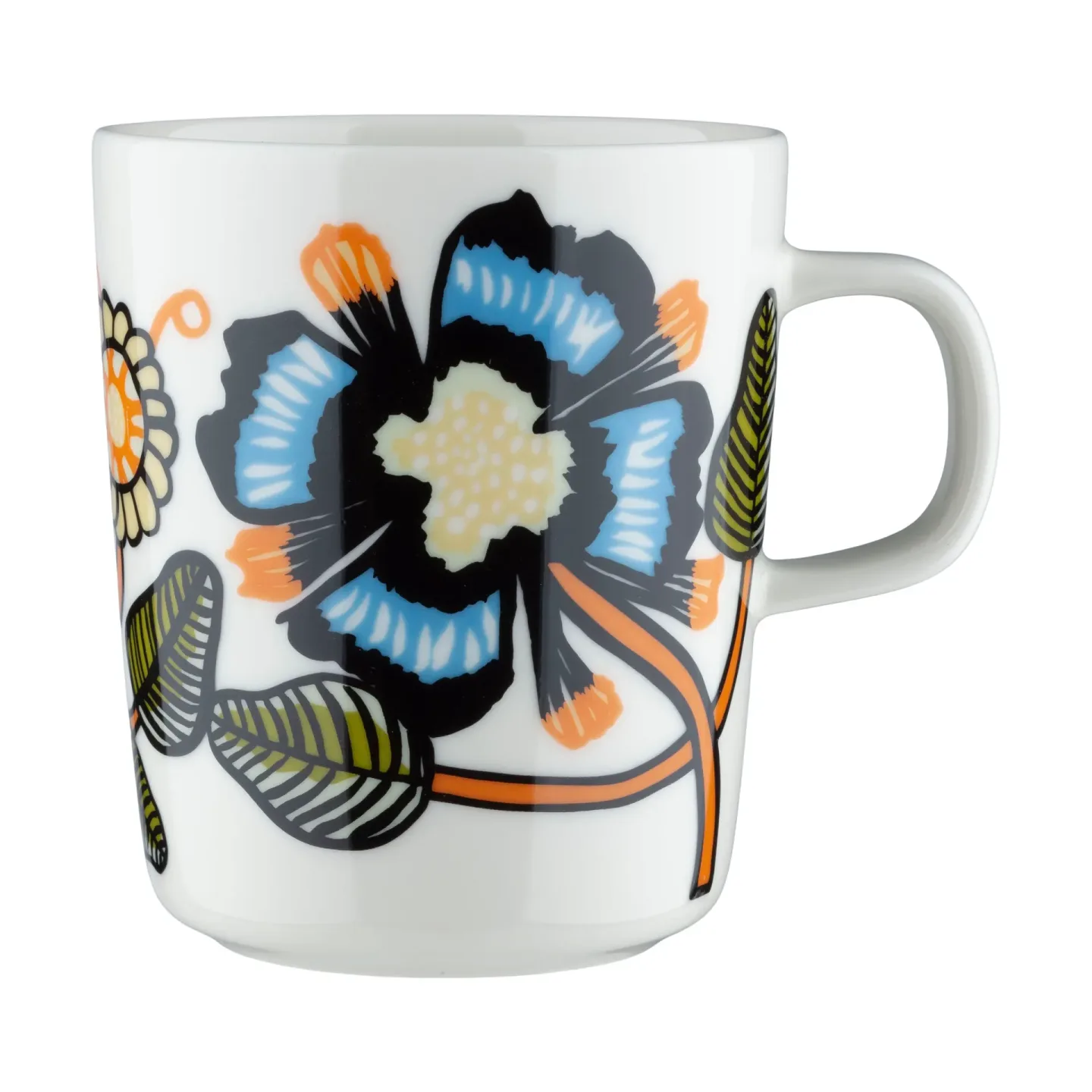 Marimekko Tiara Tasse 2,5dl White-warm orange-green