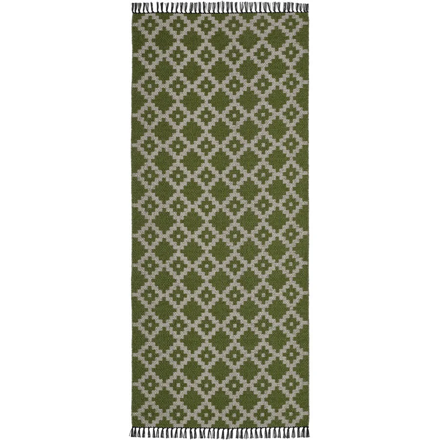 HORREDSMATTAN Outdoor-Teppich Leia grün Mischgewebe 80 x 150 cm