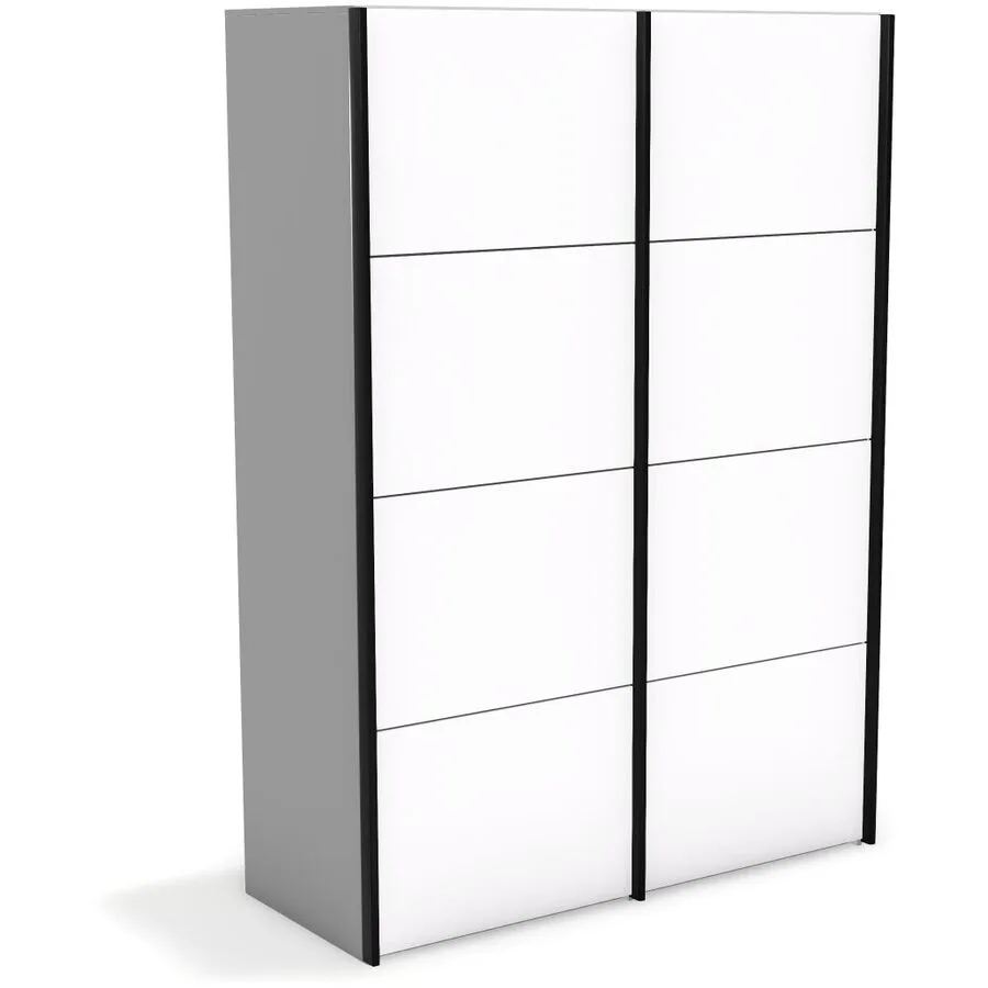 Kleiderschrank Window lichtgrau Holzwerkstoff B 148 cm - Möbel Konfigurator: Traummöbel individuell zusammenstellen