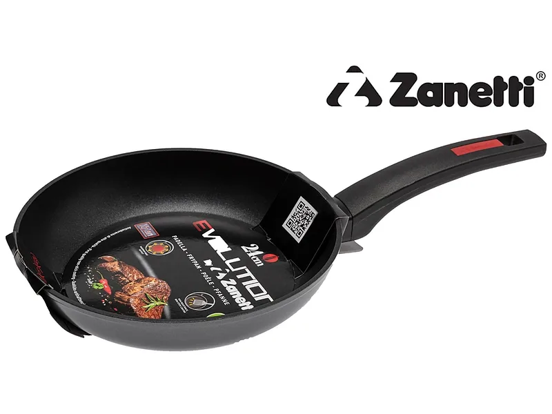 ZANETTI Bratpfanne EVOLUTION Ø18cm aluminium space schwarz