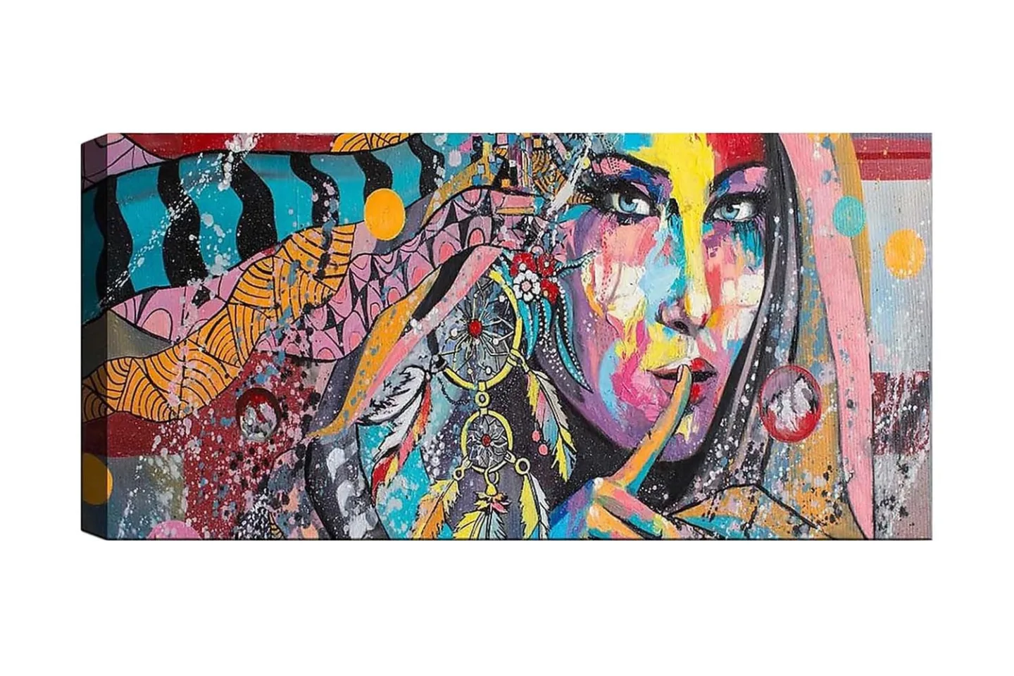 Canvastavla YTY People Flerfärgad - 120x50 cm