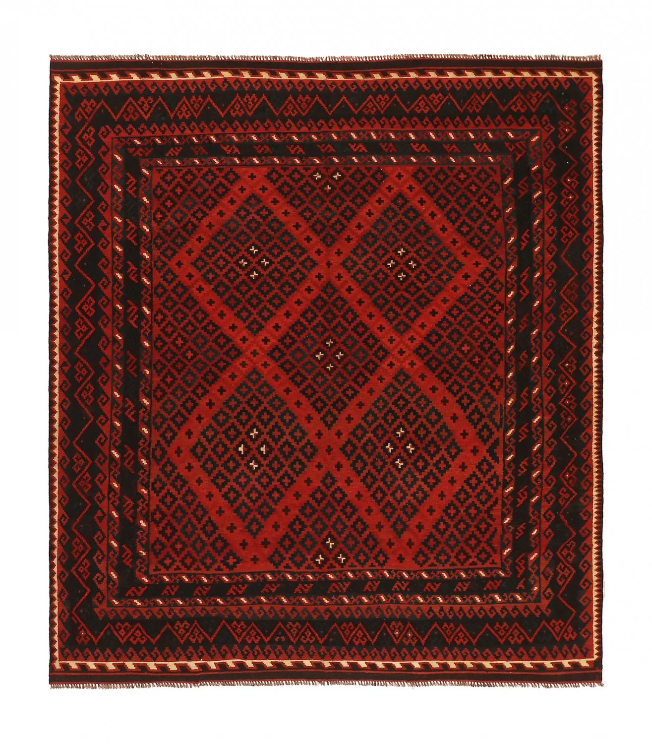 Orientalsk kelimteppe 296 x 263 cm (Størrelse: 296 x 263 cm)
