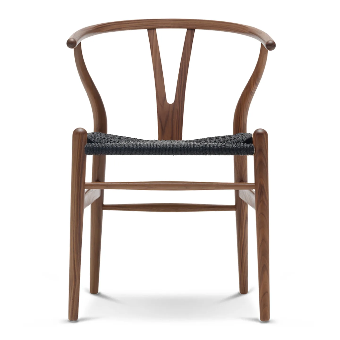 Carl Hansen - CH24 Y-Stolen Valnöt/ Snöre Svart Oljad - Matstolar - Hans J. Wegner - Träfärgad - Papper/Trä