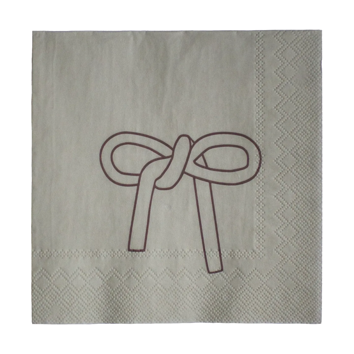 DBKD Bow Papierserviette 33x33 cm 20er Pack Beige