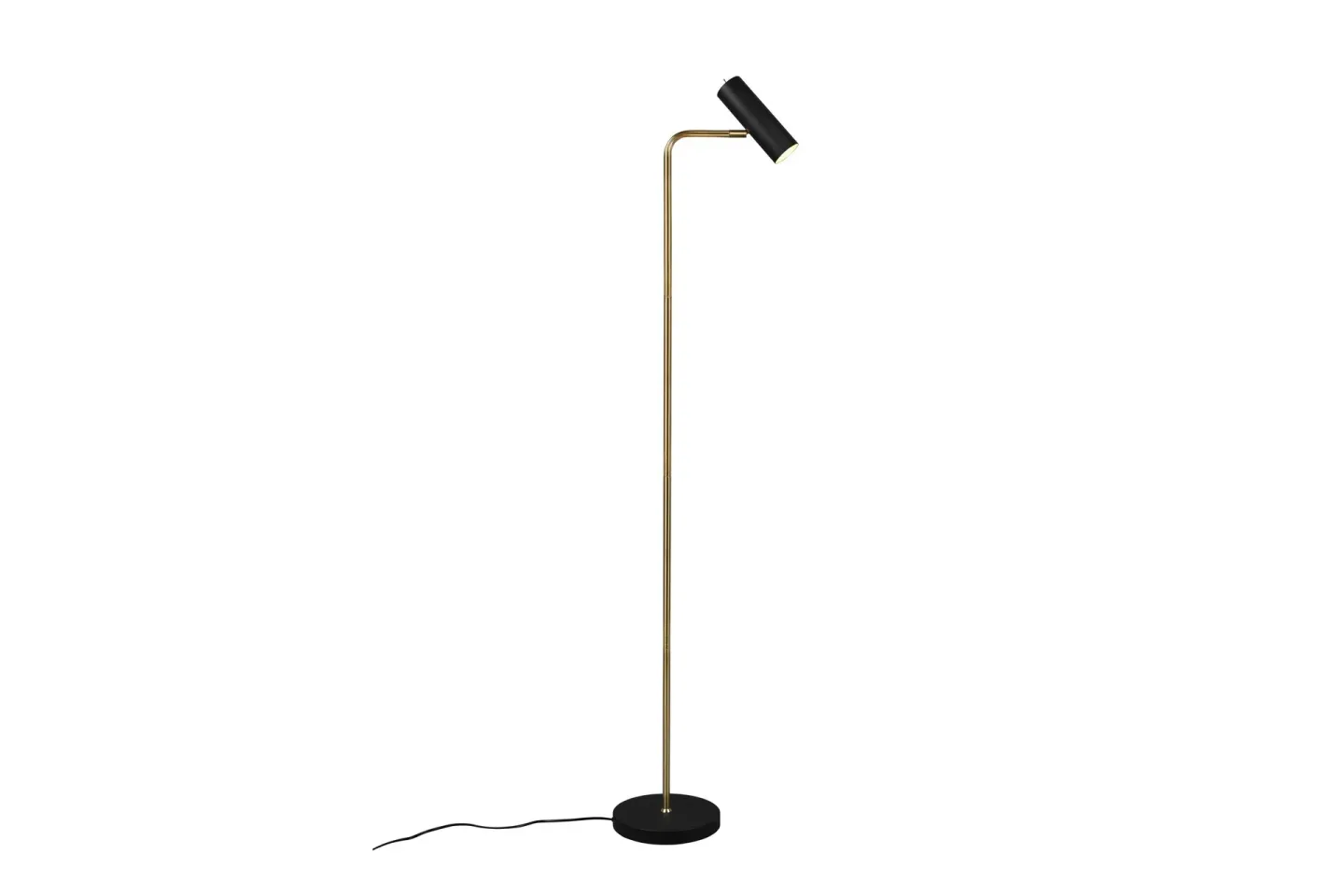Marley Golvlampa GU10 mattmässing/ mattsvart - Mässing/Matt svart