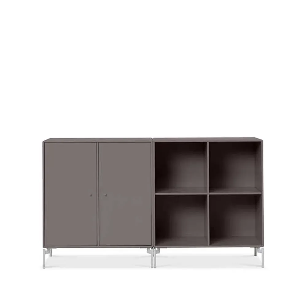 Montana Pair Sideboard Coffee 35, Chrombeine