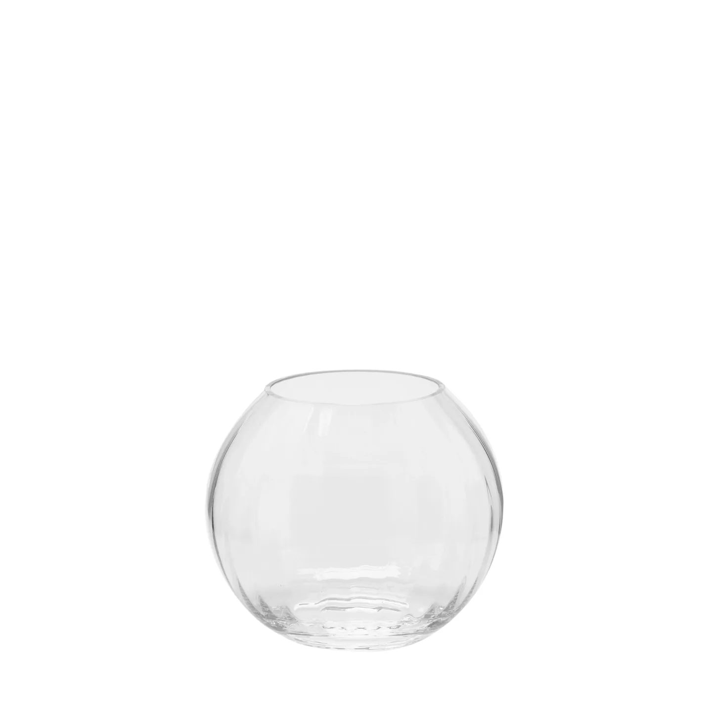 Edg Vase Kugel Optisch Glas H: 17 cm | Schubiger Möbel