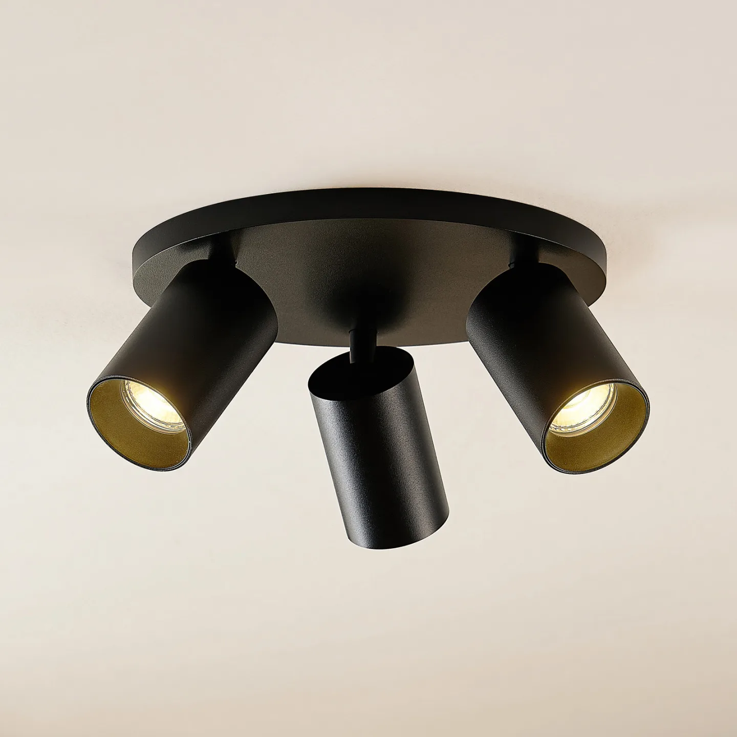 Brinja 3 Round Deckenleuchte Black - Arcchio - Flurbereich - Modern - Aluminium - Mehrflammig