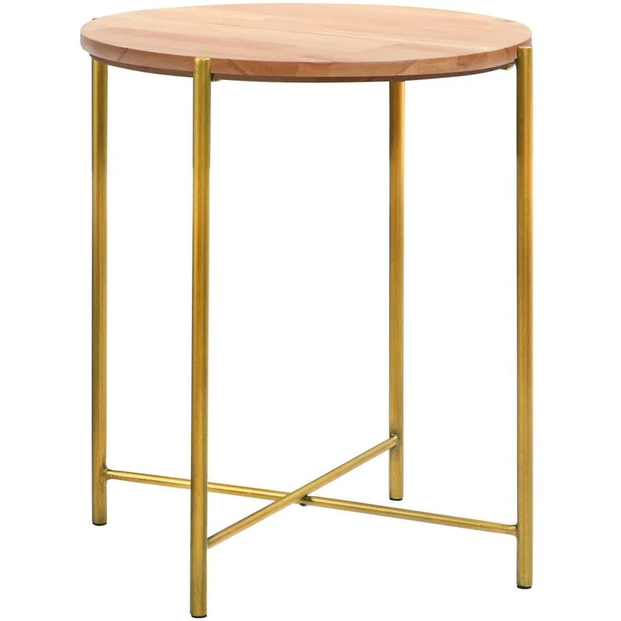 Hasena Nachttisch Volod Kupfer Eiche Natur, Metall B 48 H 52 cm