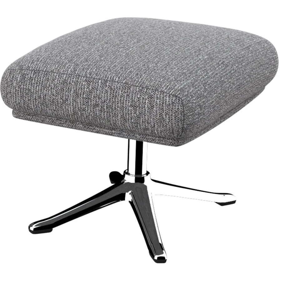 Hocker Halani stahl Stoff, Polyester B 41 T 54 H 41 cm