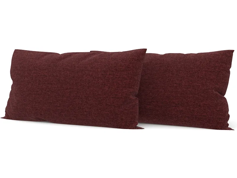 SWISS HOME STYLE Set 2 Kissen AGATA 50x70cm bordeau