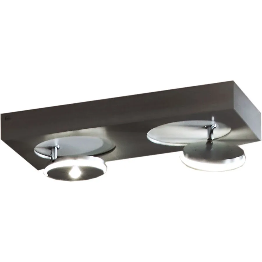 Escale Spot Spot it Grau Aluminium 20 cm 5 cm - Farbe: anthrazit - LED - Lichtfarbe: Extra warmweiss - LED Energiesparlampen