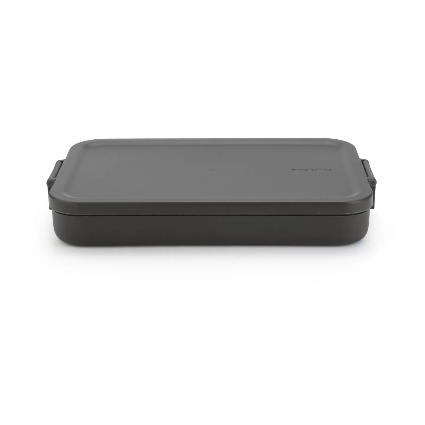 Brabantia Make & Take Lunchbox flach, 1,1 L Dunkelgrau