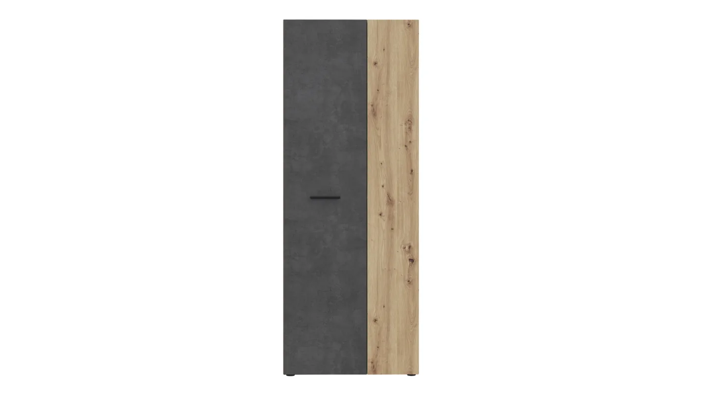 Schuhschrank Artisan Eiche - Betonoptik 69 x 181 cm - NET