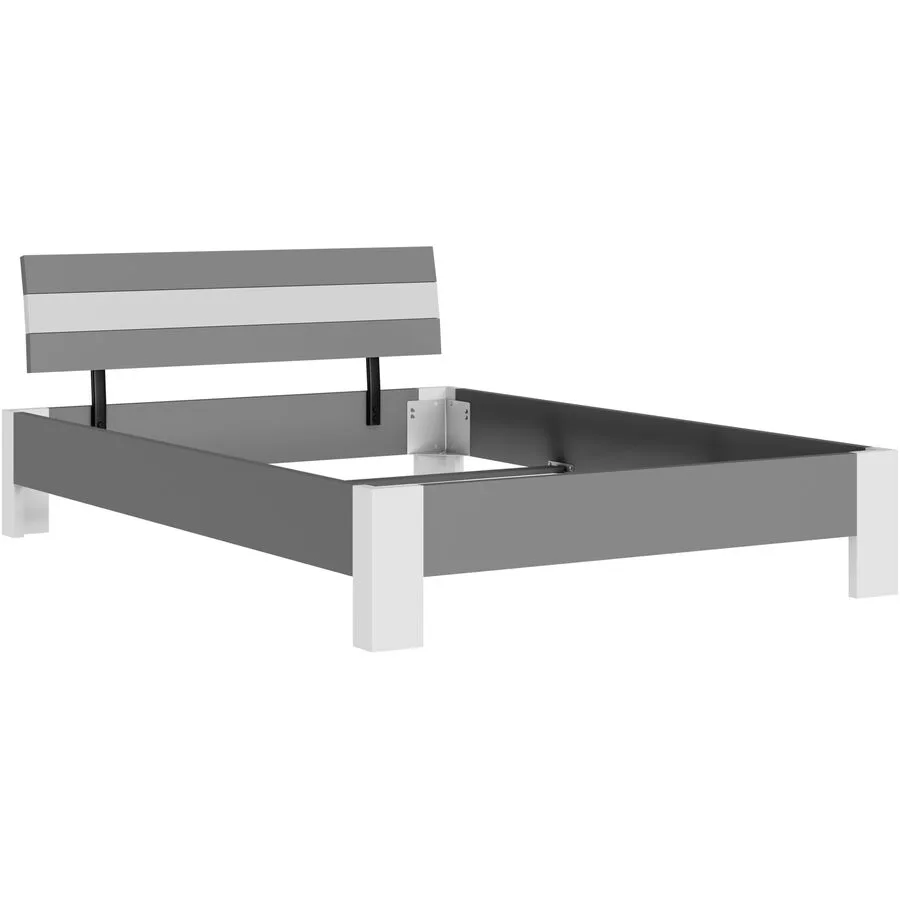 Bett Window anthrazit Holzwerkstoff 146 x 213 cm - Möbel Konfigurator: Traummöbel individuell zusammenstellen