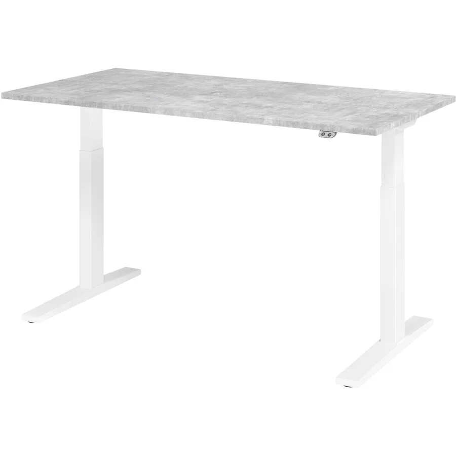 Schreibtisch Office betongrau Holzwerkstoff B 160 T 80 cm