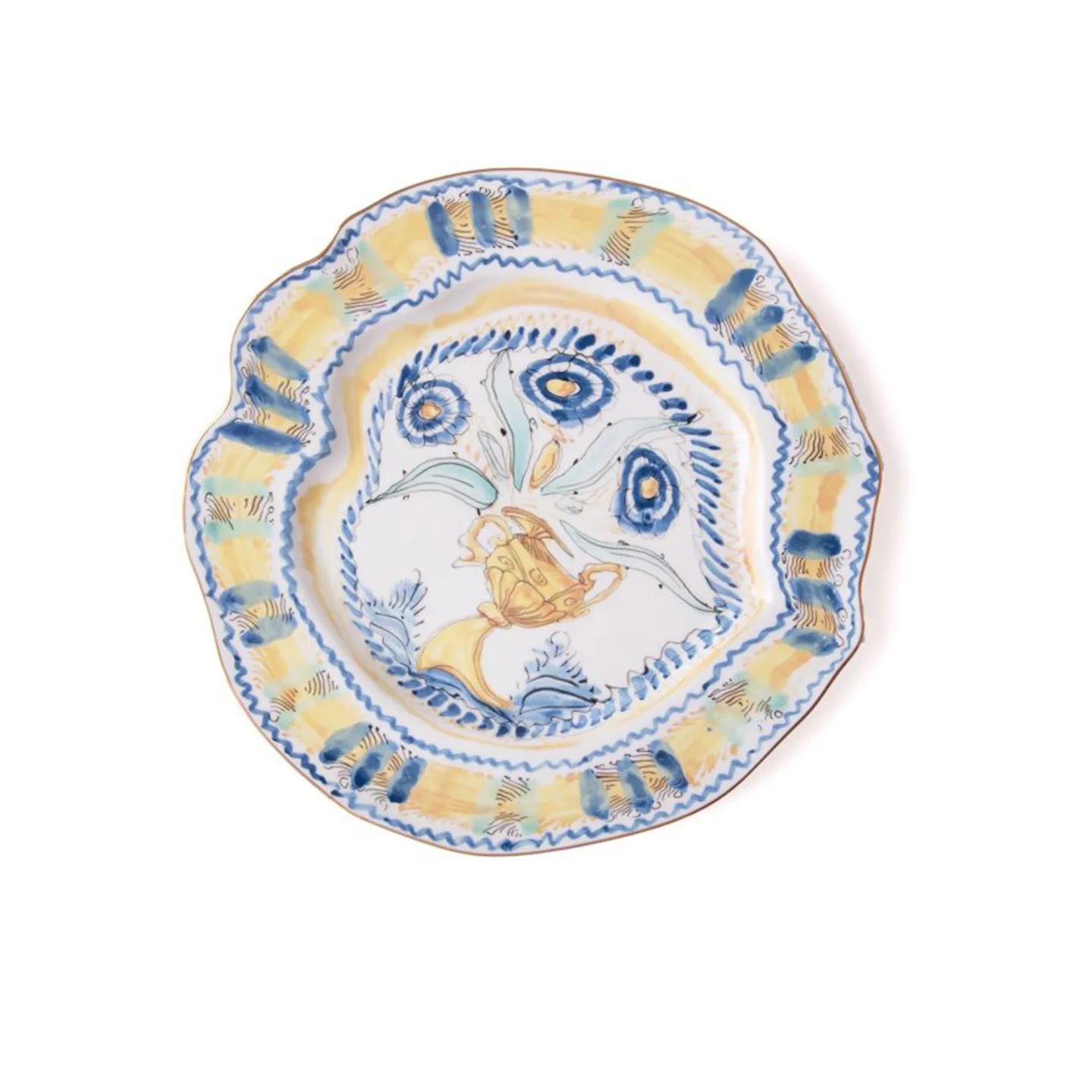 Seletti - Porcelain Dinner Plate Classic On Acid Ø 28 cm - Spanish Maiolica - Mattallrikar - Diesel - Flerfärgad - Porslin