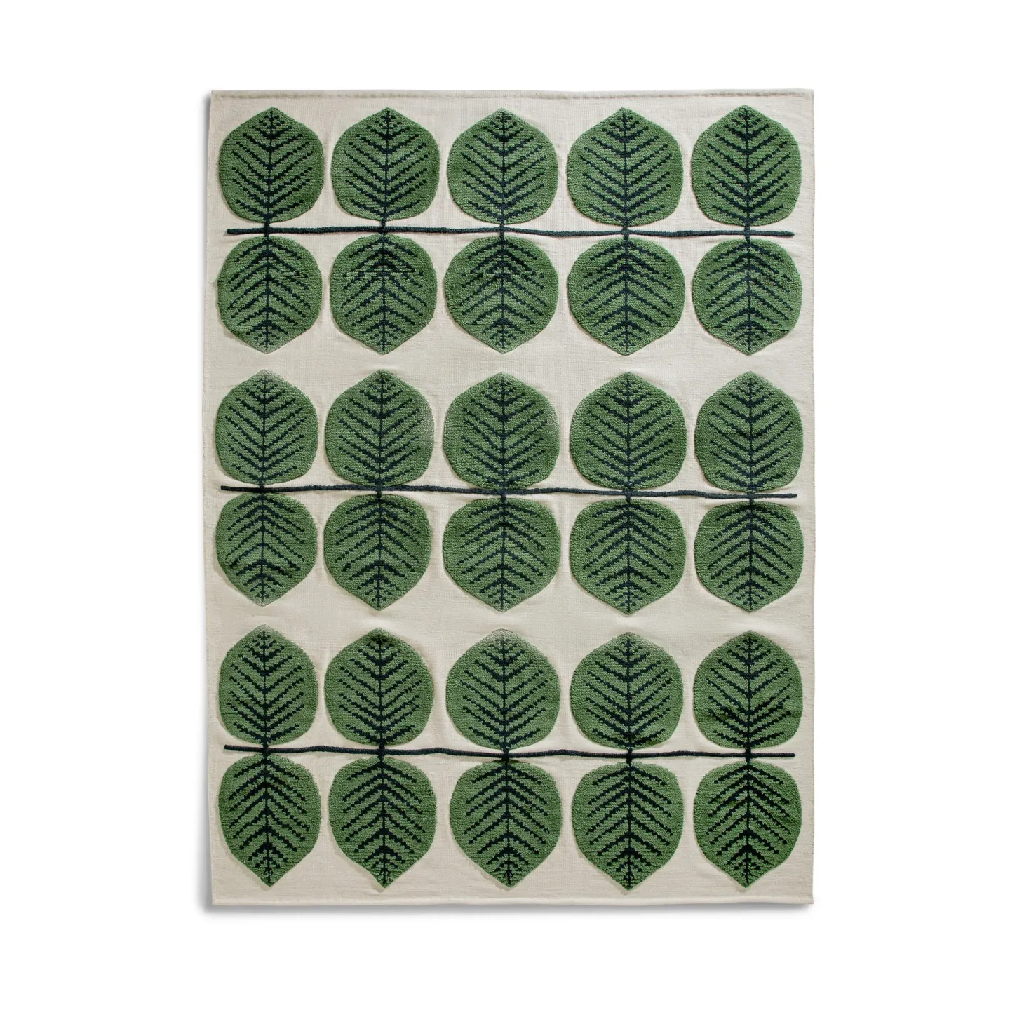 Layered Stig Lindberg Berså ullmatta Birch Green, 300x400 cm