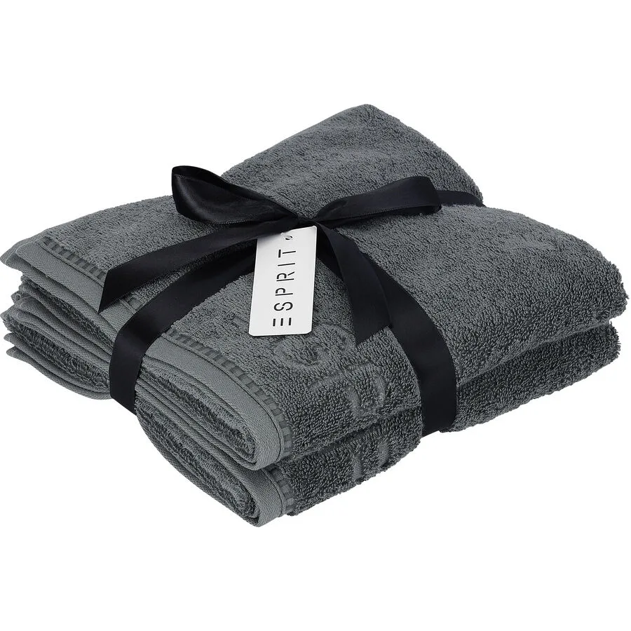Esprit Handtuch Daily Solid anthrazit Baumwolle
