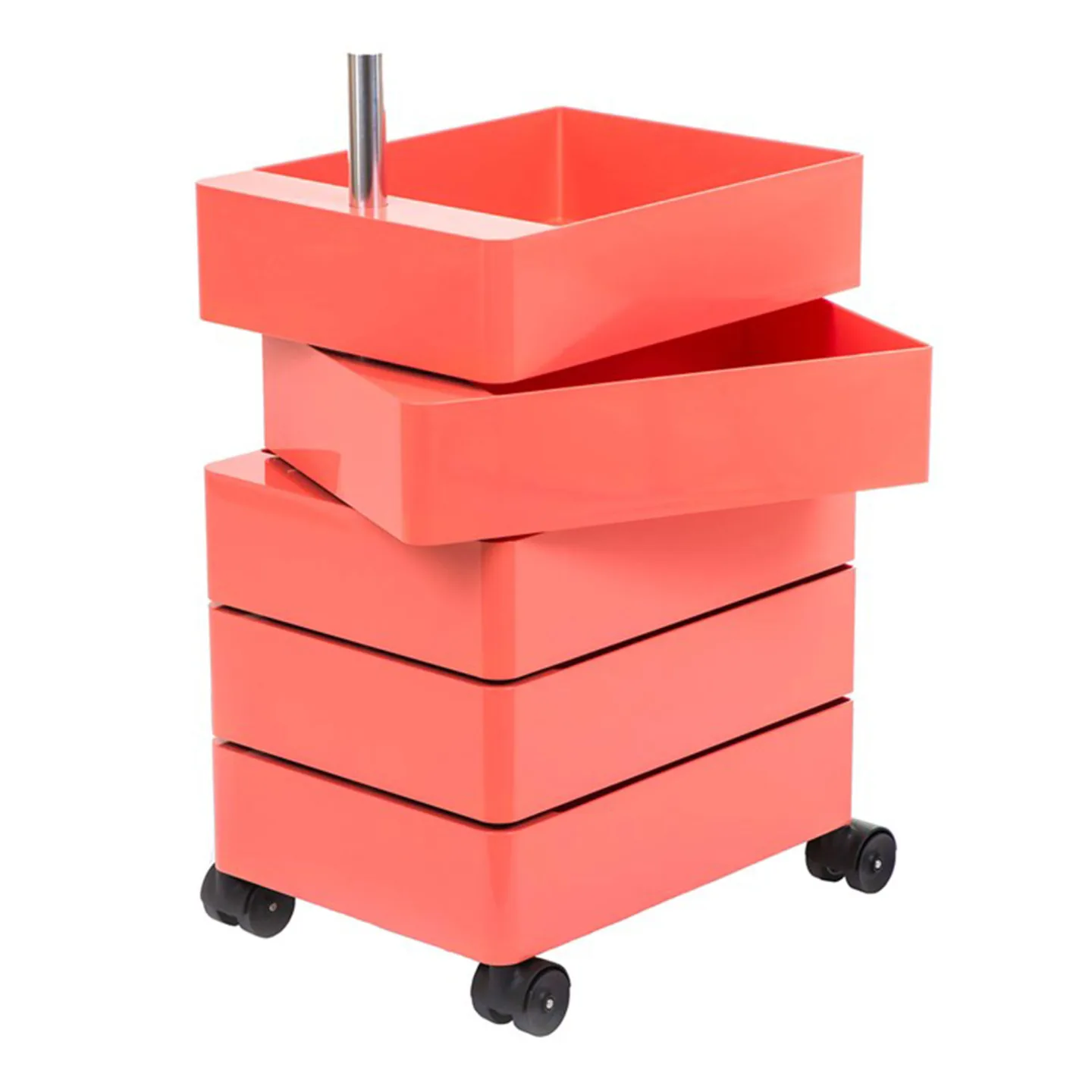 Magis - 360° 5 Drawers Pink - Hurtsar - Konstantin Grcic - Rosa - Metall/Plast