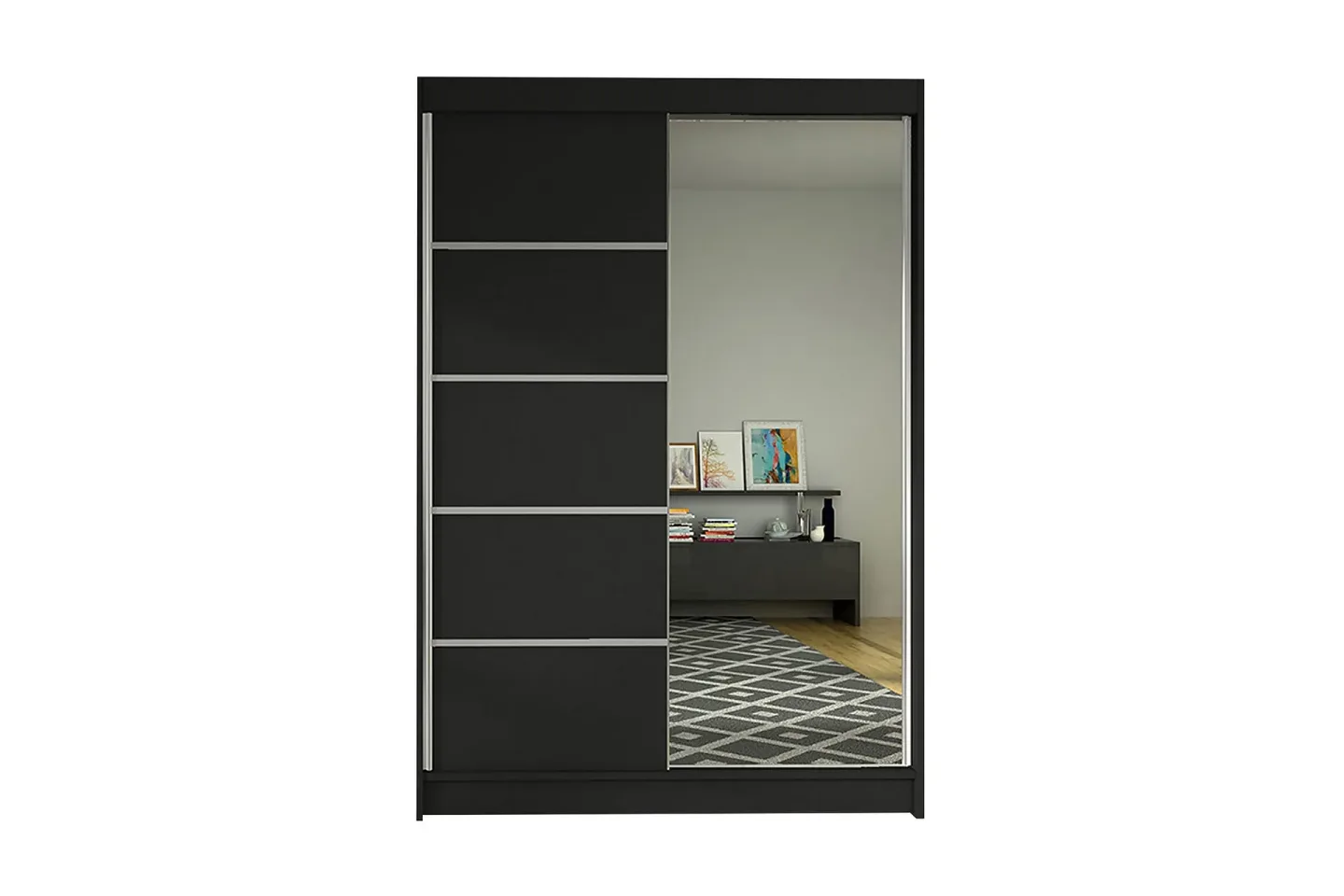 Garderob Lino LED-belysning - Svart