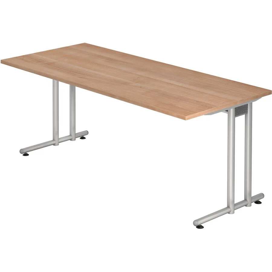 Schreibtisch Office nussbaum Holzwerkstoff B 180 T 80 cm