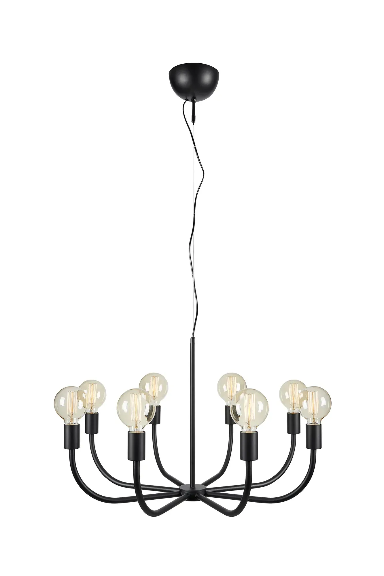 Amistoso Deckenlampe Schwarz 8 Lampen