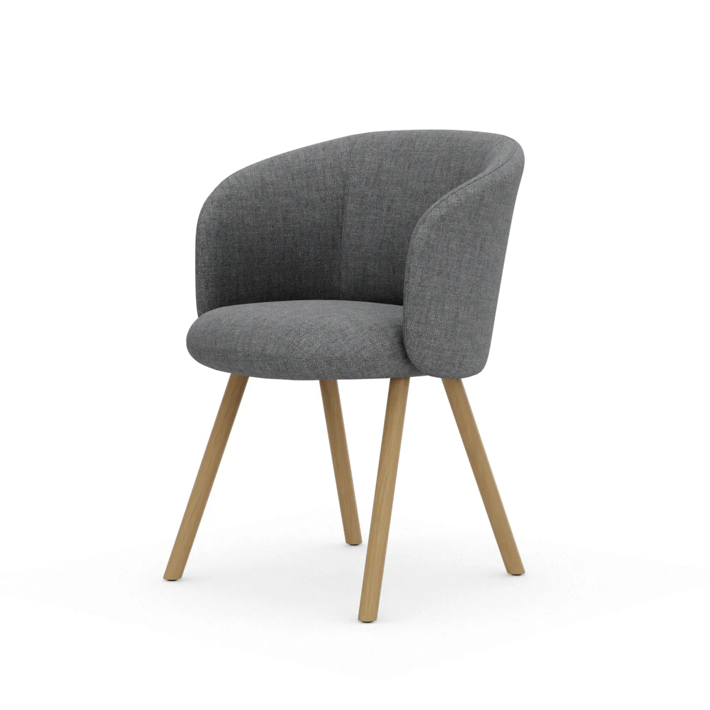 Vitra Mikado karmstol Savana Pebble-natural oak