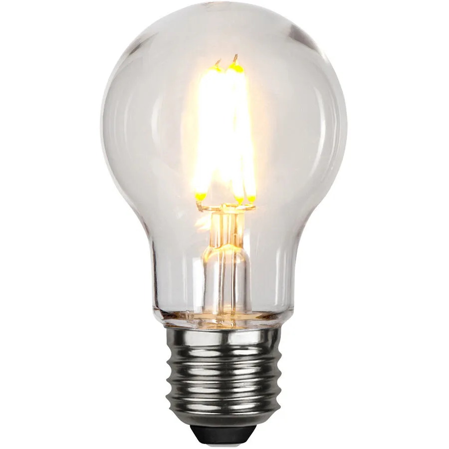 Leuchtmittel Bulb Outdoor Glas E27 2.4 W - Farbe: Transparent - Material: Polycarbonat - LED - Lichtfarbe: Extra warmweiss - LED Leuchtmittel