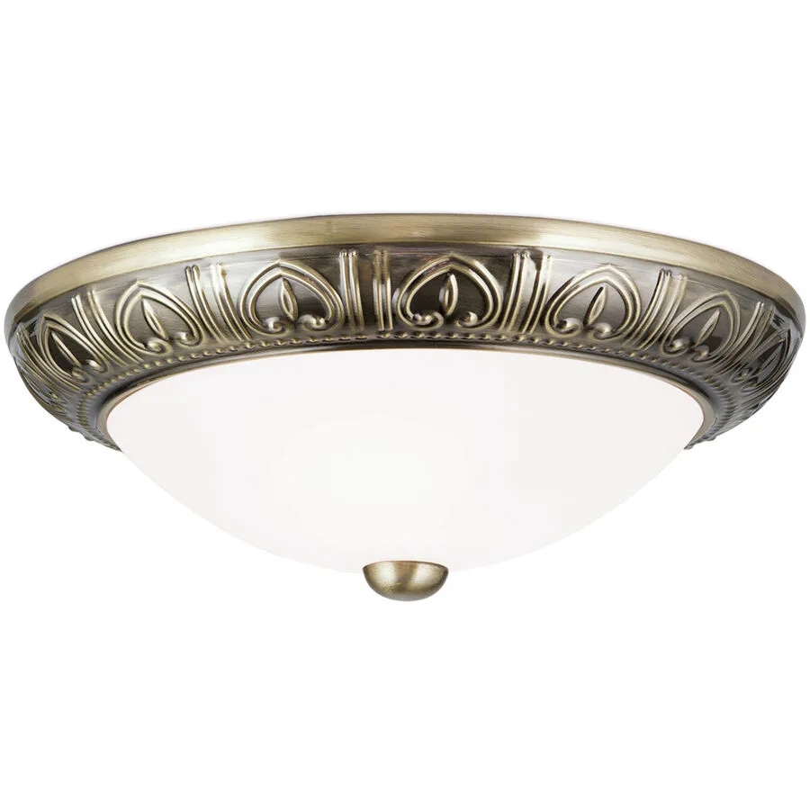 Deckenlampe Pankok Bronze Stahl/Glas 28 cm 10.5 cm - Material: Glas/Stahl