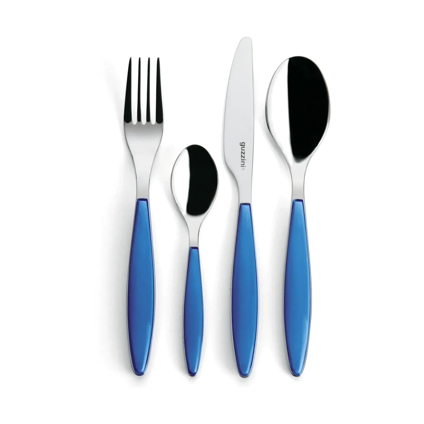 Guzzini Feeling Besteckset Mediterranean blue, 24 Teile