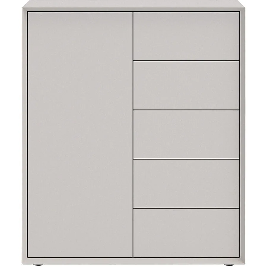 Highboard Sleek champagne MDF B 89 H 104 cm