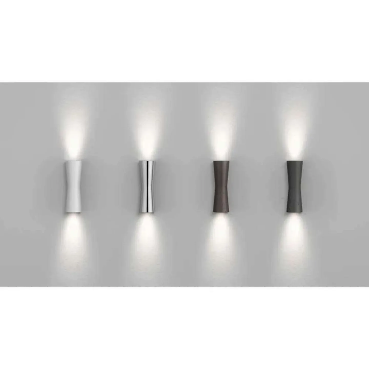 Flos Clessidra 40°+40 vägglampa Vit