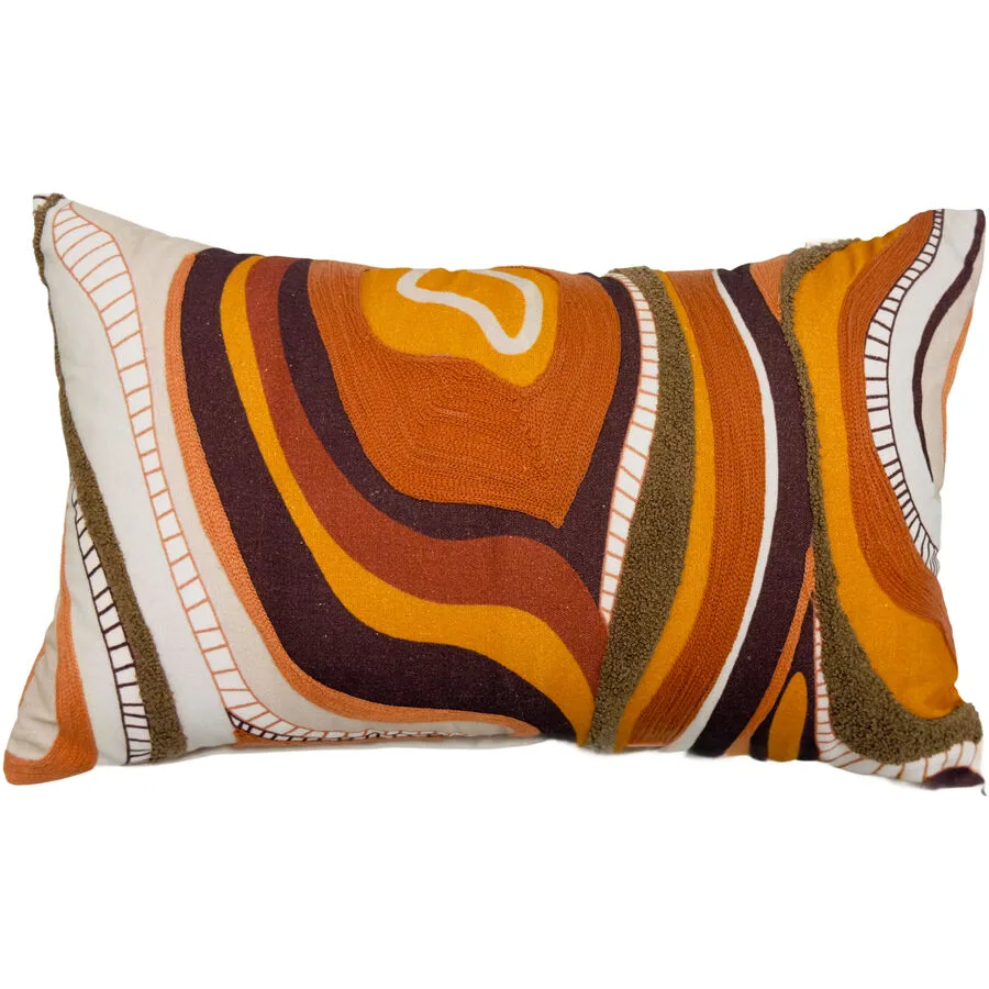 Zierkissen Elodi ziegel Baumwolle B 30 T 50 cm